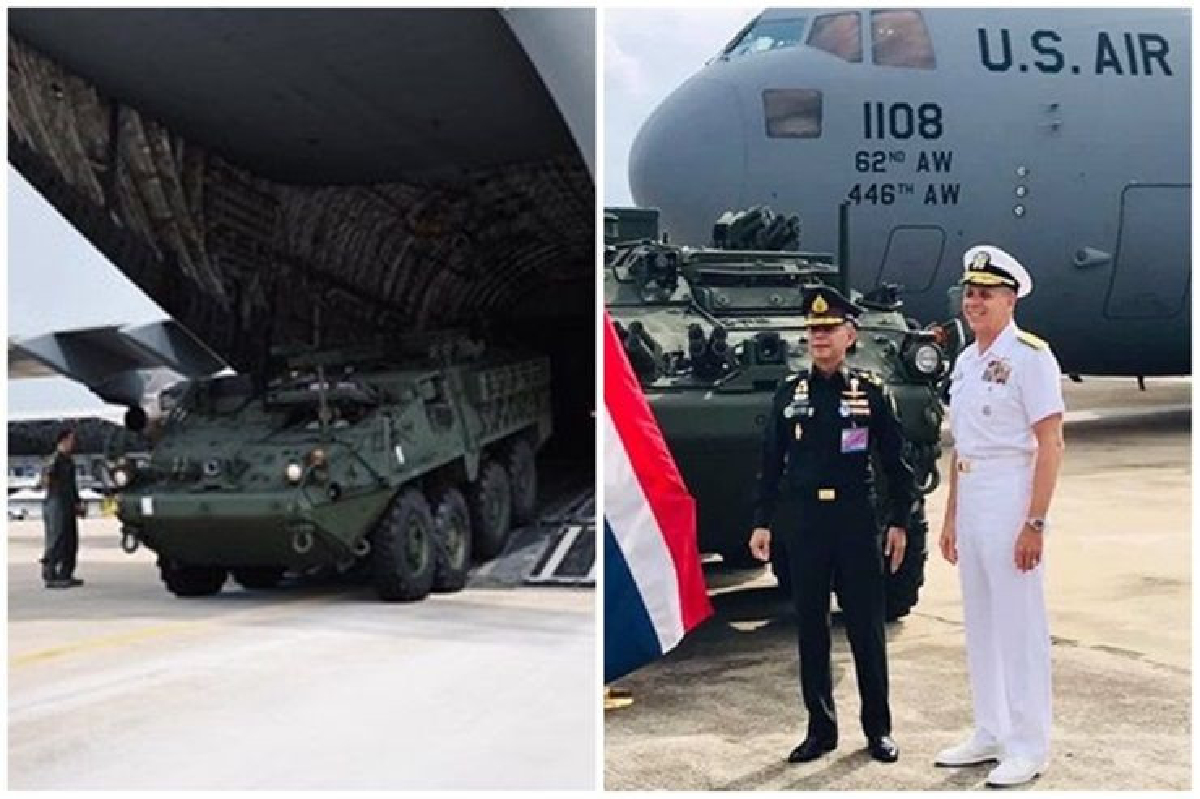 เผยโฉม รถเกราะ Stryker 4 คันแรกถึงไทย เผยโฉม รถเกราะ Stryker 4 คันแรกถึงไทย