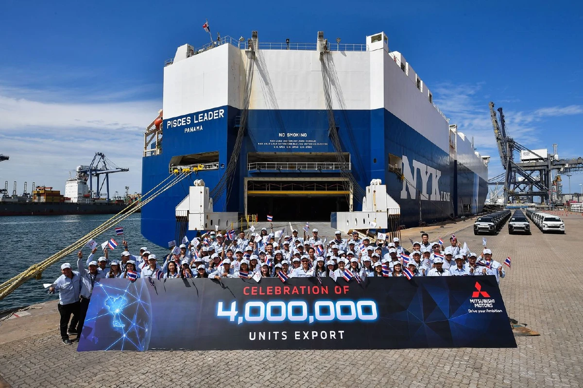 มิตซูบิชิ มอเตอร์ส ประเทศไทย ฉลองความสำเร็จการส่งออกรถยนต์ครบ 4 ล้านคัน