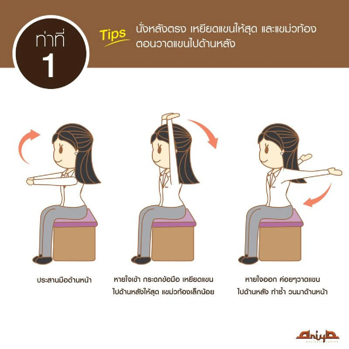 สองท่าพื้นฐานบริหารเบื้องต้นแก้อาการปวดคอ