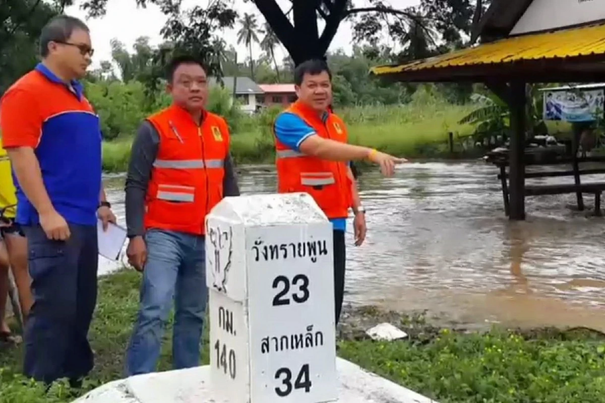 ฤทธิ์พายุโพดุล!น้ำป่าเทือกเขาเพชรบูรณ์หลากท่วมอำเภอทับคล้อ