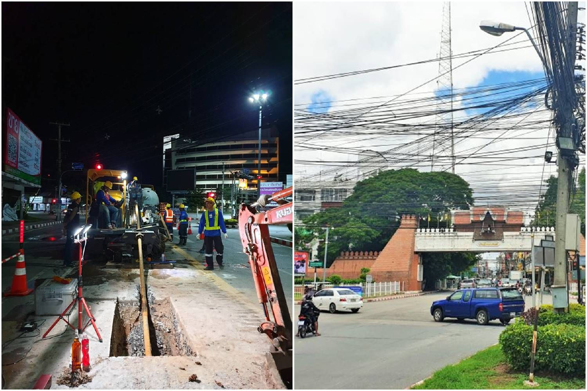 เมืองโคราชเริ่มนำสายไฟลงดินแล้ว คาดใช้เวลา1ปีเสร็จ เมืองโคราชเริ่มนำสายไฟลงดินแล้ว คาดใช้เวลา1ปีเสร็จ