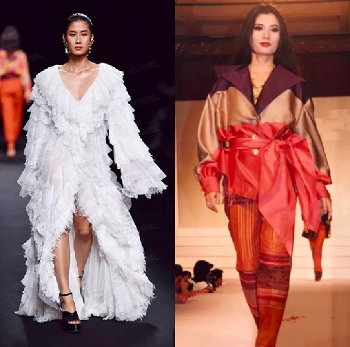 งานนี้แม่ยอม! “แดง ธัญญา” เปรียบเทียบภาพตนเองสมัยเดินแบบกับลูกสาว “บีบี”