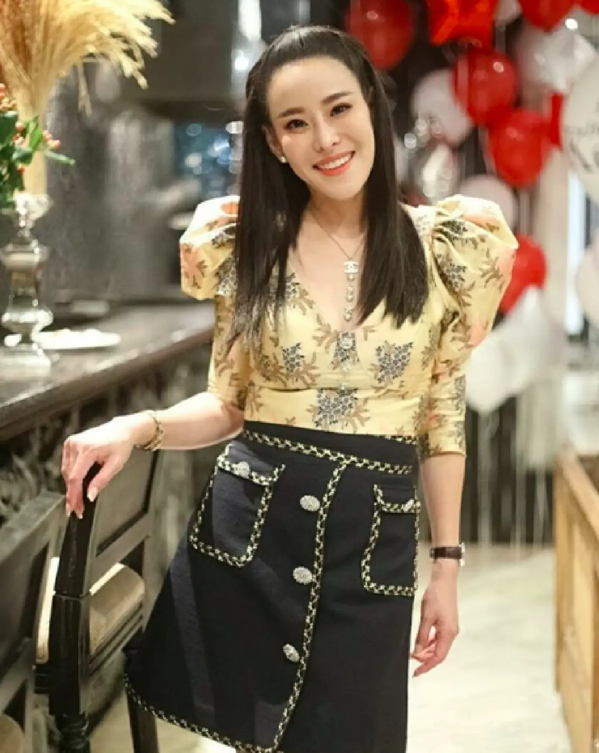"หนิง-วุ้นเส้น" บังเอิญใส่ชุดตรงกันเป๊ะ แต่ความสวยและออร่าเปล่งประกายกันสุดๆ