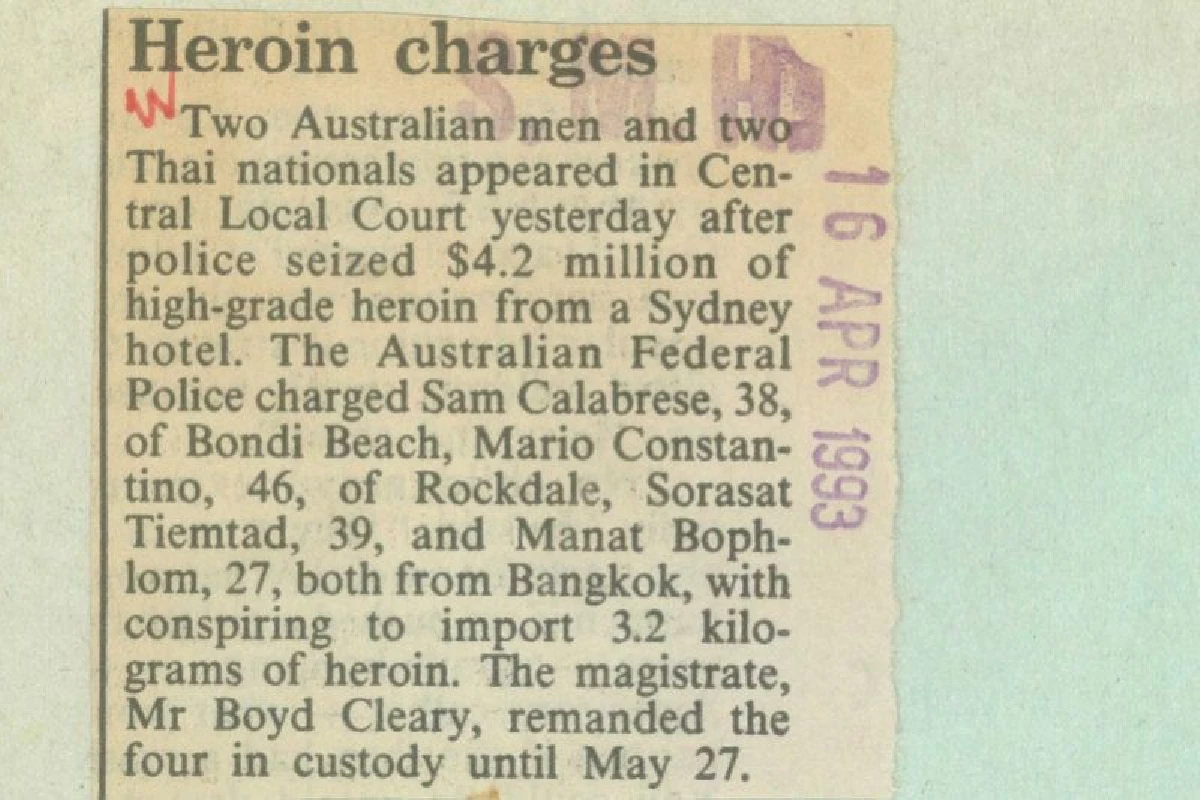 สื่อออสเตรเลียเผยธรรมนัสใช้นามแฝงเพียบ หวิดไม่พบข้อมูลคดียาเสพติด