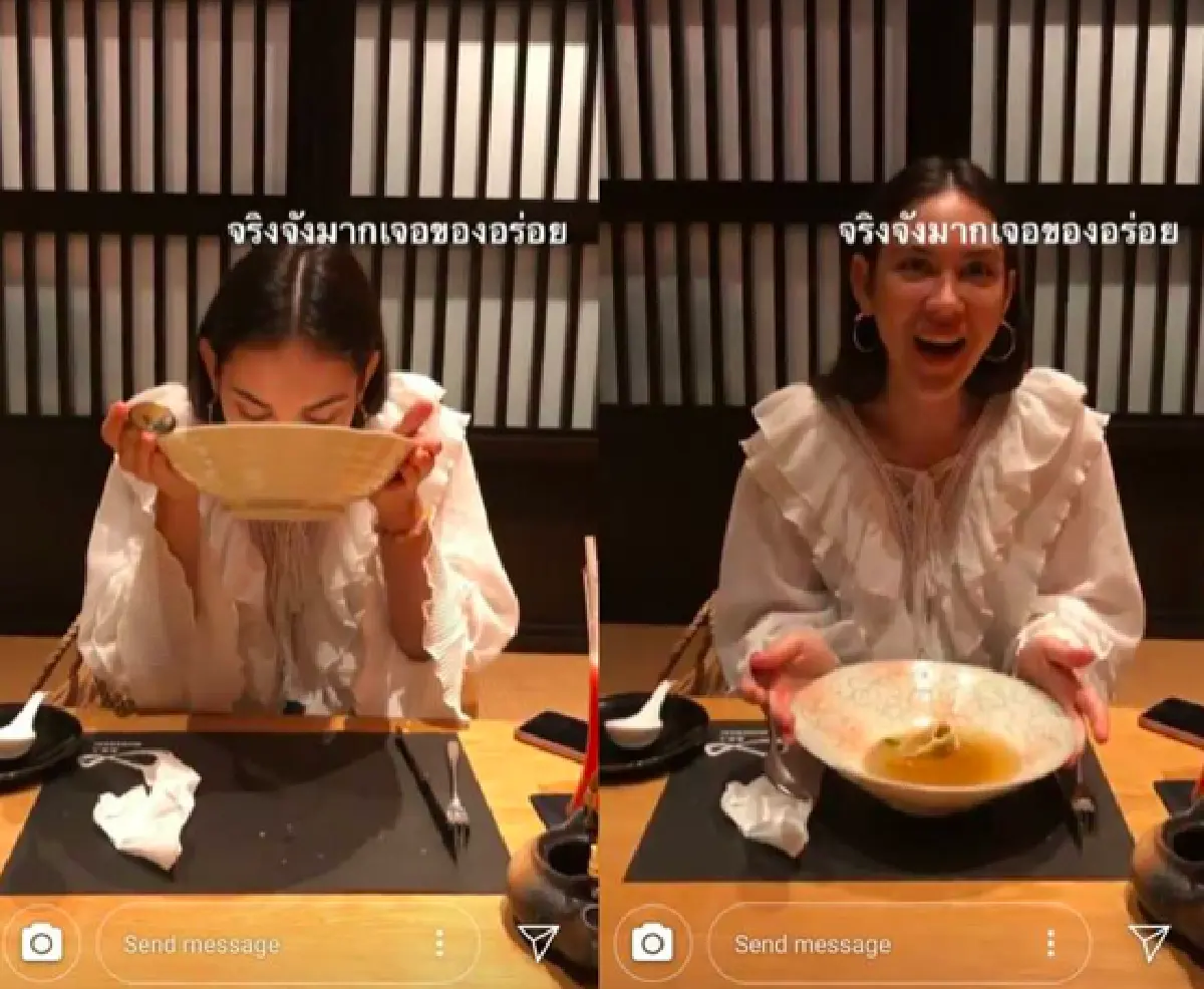 อร่อยจนต้องยกซด! “สงกรานต์” พาหวานใจ “แมท ภีรนีย์” ดินเนอร์กันหวานๆ สองต่อสอง