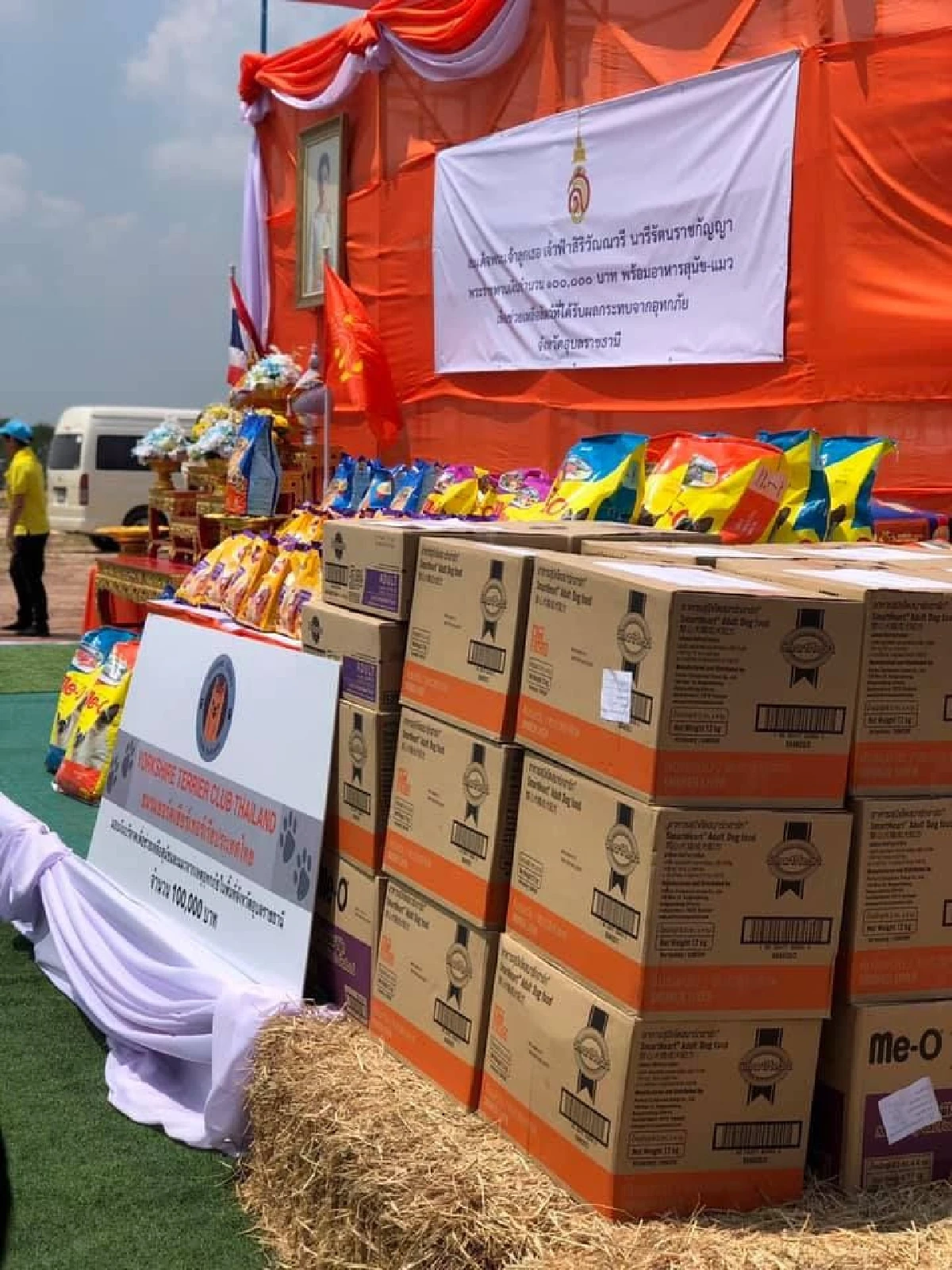 พระองค์หญิงฯ พระราชทานเงิน-อาหารช่วยสัตว์ที่ถูกน้ำท่วม