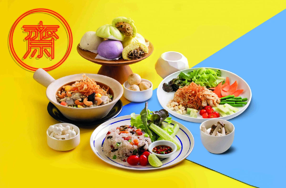 สีฟ้า เติมเต็มความอร่อยด้วยเมนูเจไม่จำเจ ตลอดเทศกาลถือศีลกินผัก