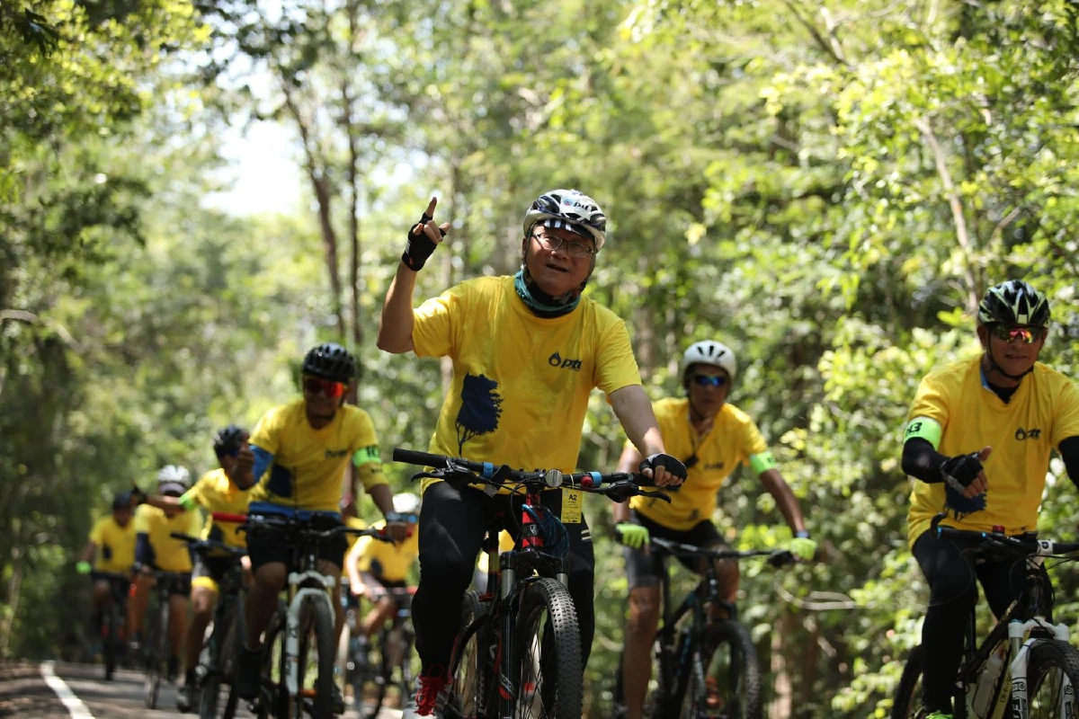 ปตท. ร่วมเปิดเส้นทางจักรยานศึกษาธรรมชาติในแปลงปลูกป่า FPT 49 จ.นครราชสีมา เฉลิมพระเกียรติ ร.10