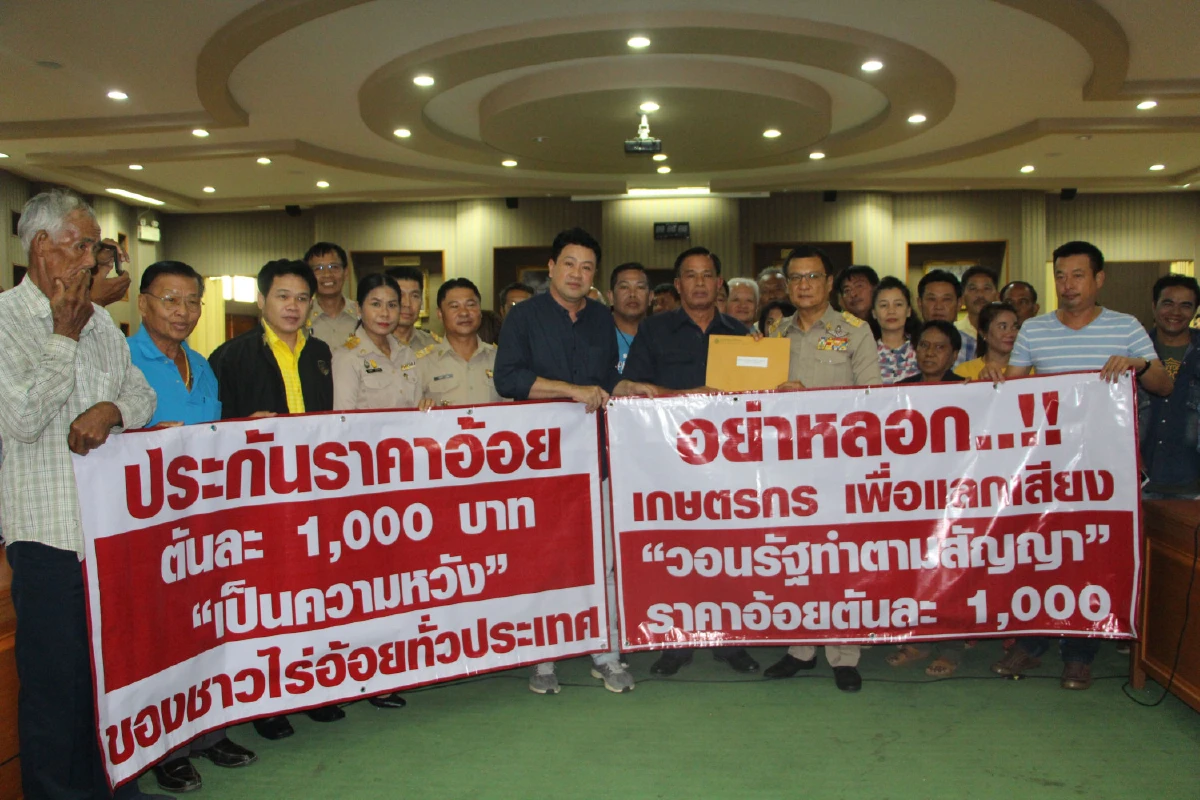 ชาวไร่อ้อยลุกฮือ!ยื่นหนังสือ"บิ๊กตู่"ขอขึ้นราคาอ้อยเป็น 1 พันบาทต่อตัน