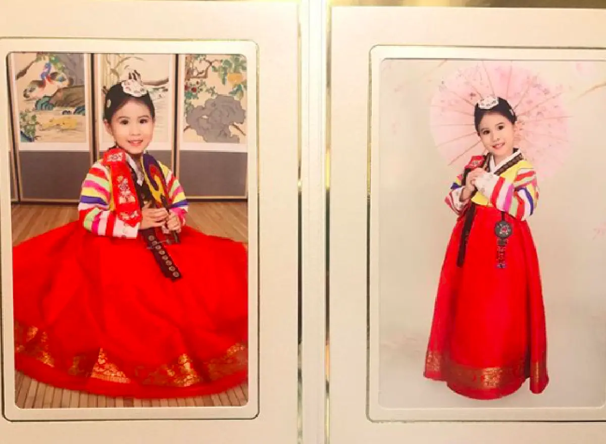 คู่หูต่างวัย! "แม่เมย์-น้องมายู" สวมชุดฮันบกกันแบบจัดเต็ม น่ารักที่สุด