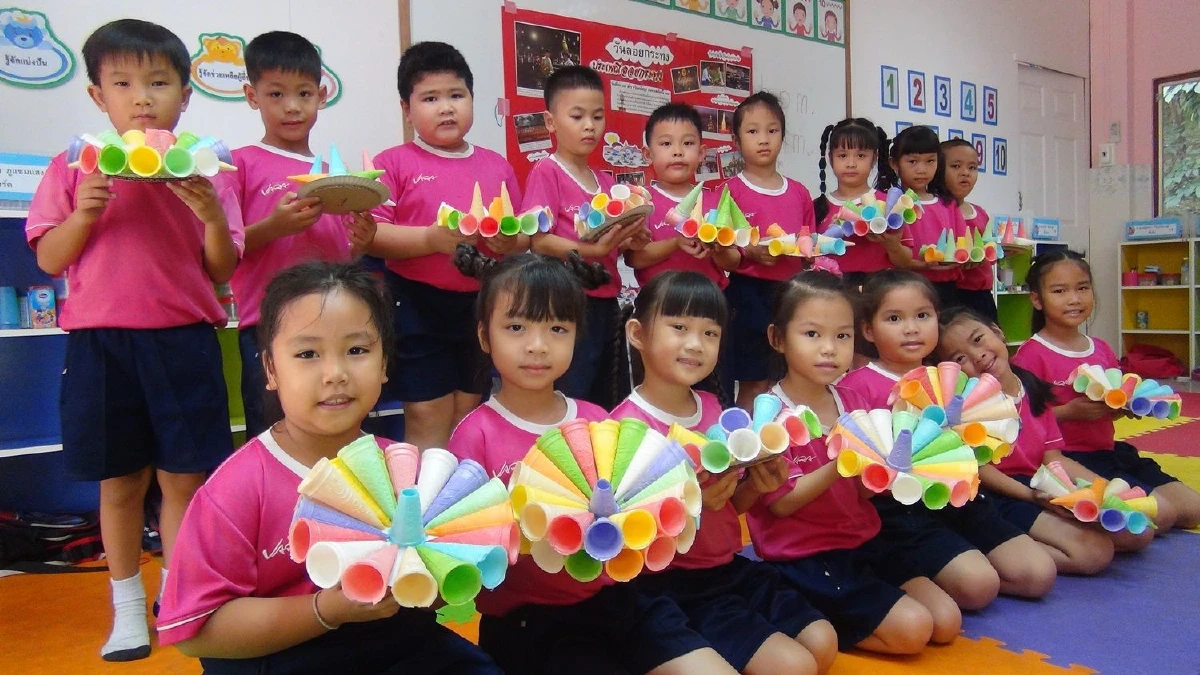 ชมฝีมือเด็ก กระทงกรวยขนมปังไอศครีม รักษ์สิ่งแวดล้อม