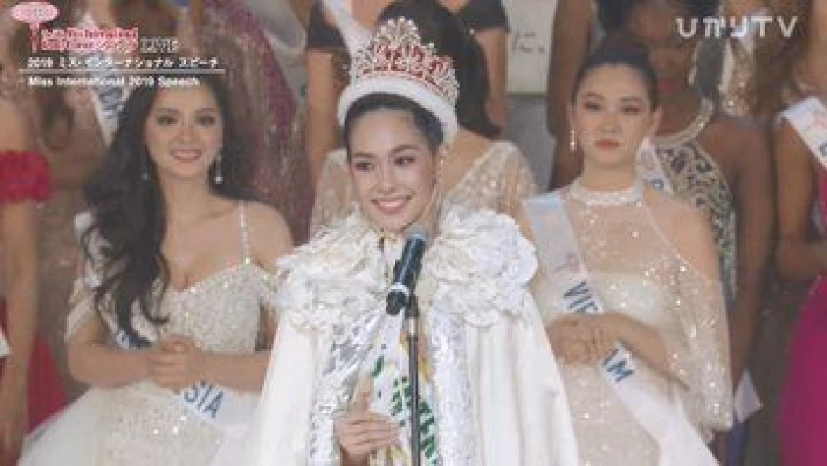 สวยระดับโลก! น้องบิ๊นท์ คว้าตำแหน่ง Miss International เป็นคนแรกของไทย