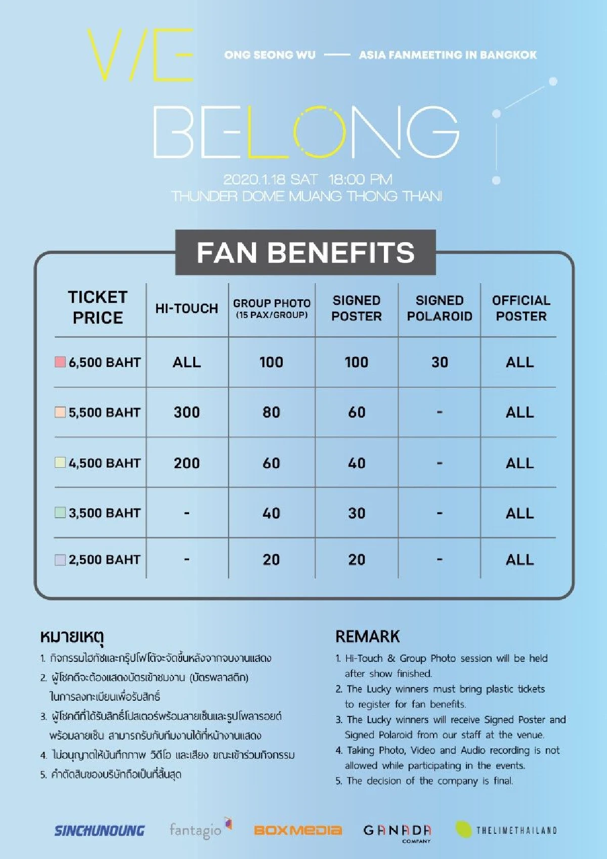 หนุ่มหล่อ 360 องศา "อง ซอง อู" คัมแบคเจอแฟนไทย ในงานแฟนมีตติ้งสุดฟิน 18 ม.ค. 63