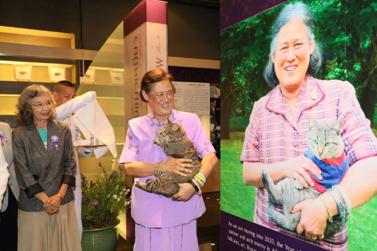 กรมสมเด็จพระเทพฯ ทรงอุ้ม"คุณใบตอง"เปิดนิทรรศการแมวเอ๋ยแมวเหมียว