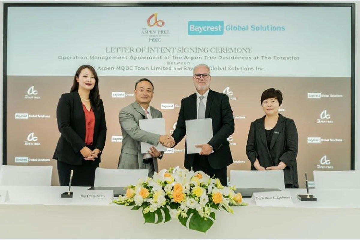 ดิ แอสเพน ทรี จับมือเบย์เครสต์ จากแคนาดา ร่วมขับเคลื่อนประเทศไทย เป็นผู้นำด้านการดูแลผู้สูงวัยระดับโลกที่โครงการเดอะ ฟอเรสเทียส์