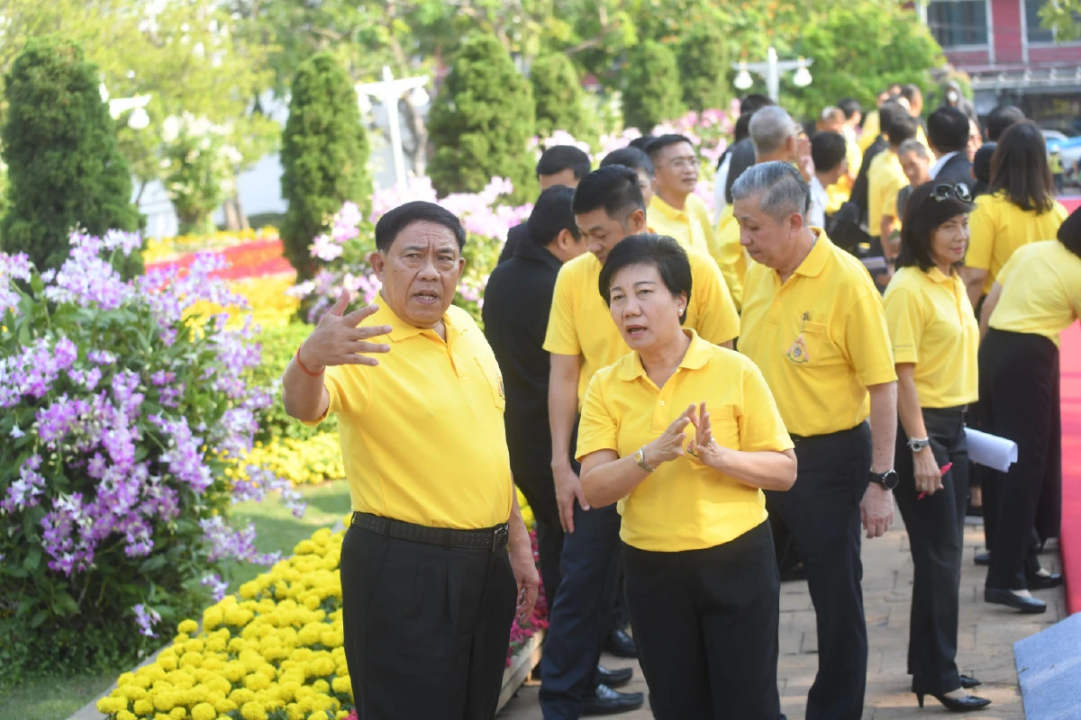 "อัศวิน"ตรวจความพร้อมสถานที่รับเสด็จฯงานพระราชพิธีฯวันพรุ่งนี้