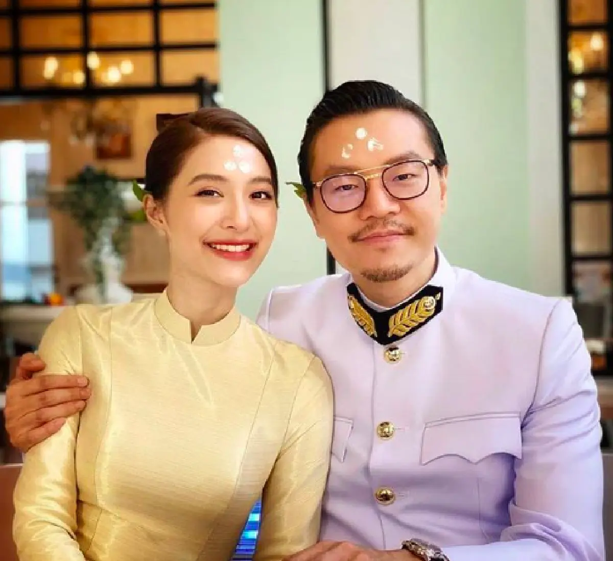 "เจ้าฟ้าสิริวัณณวรี" โปรดเกล้าฯ ประกอบพิธีสมรสพระราชทาน "มิว-เซนต์"