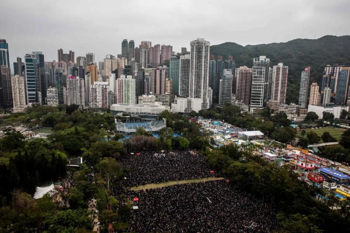 ม็อบฮ่องกงนับหมื่นคิกออฟประท้วงรับวันปีใหม่ 2020