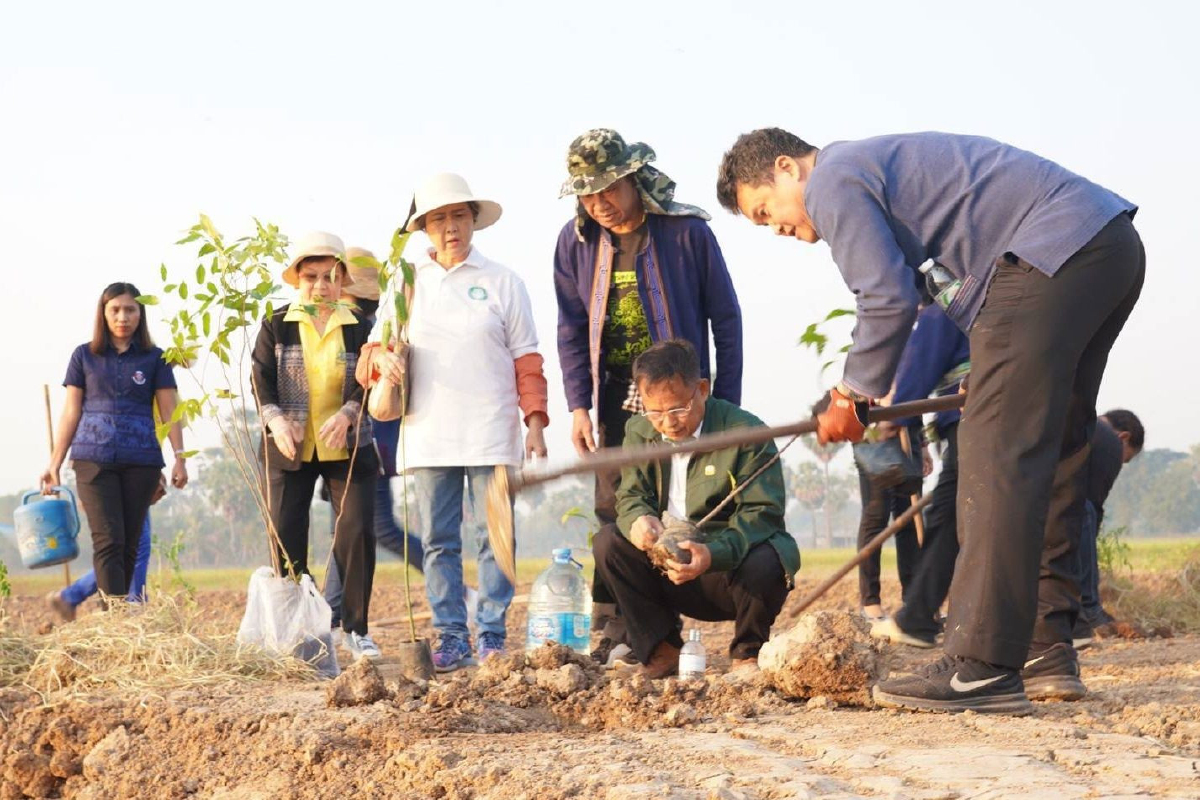 อธิบดี พช.เดินตามศาสตร์พระราชา นำทีมปรับพื้นที่ “โคก หนอง นา โมเดล” อธิบดี พช.เดินตามศาสตร์พระราชา นำทีมปรับพื้นที่ “โคก หนอง นา โมเดล”
