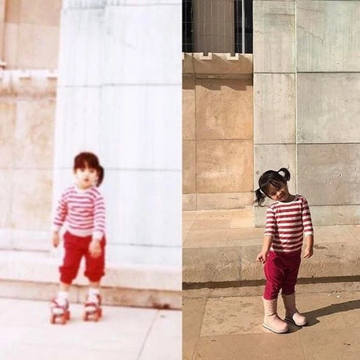 แอฟ ลงภาพวัยเด็กเทียบกับ น้องปีใหม่ เหมือนกันจน คุณปู่ไพวงษ์ ต้องคอมเมนต์