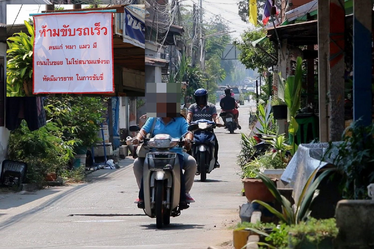 แค้นรถชนหมาตาย เจ้าของขึ้นป้ายเตือนผู้ขับขี่ "ถนนในซอยไม่ใช่สนามแข่งรถ" แค้นรถชนหมาตาย เจ้าของขึ้นป้ายเตือนผู้ขับขี่ "ถนนในซอยไม่ใช่สนามแข่งรถ"