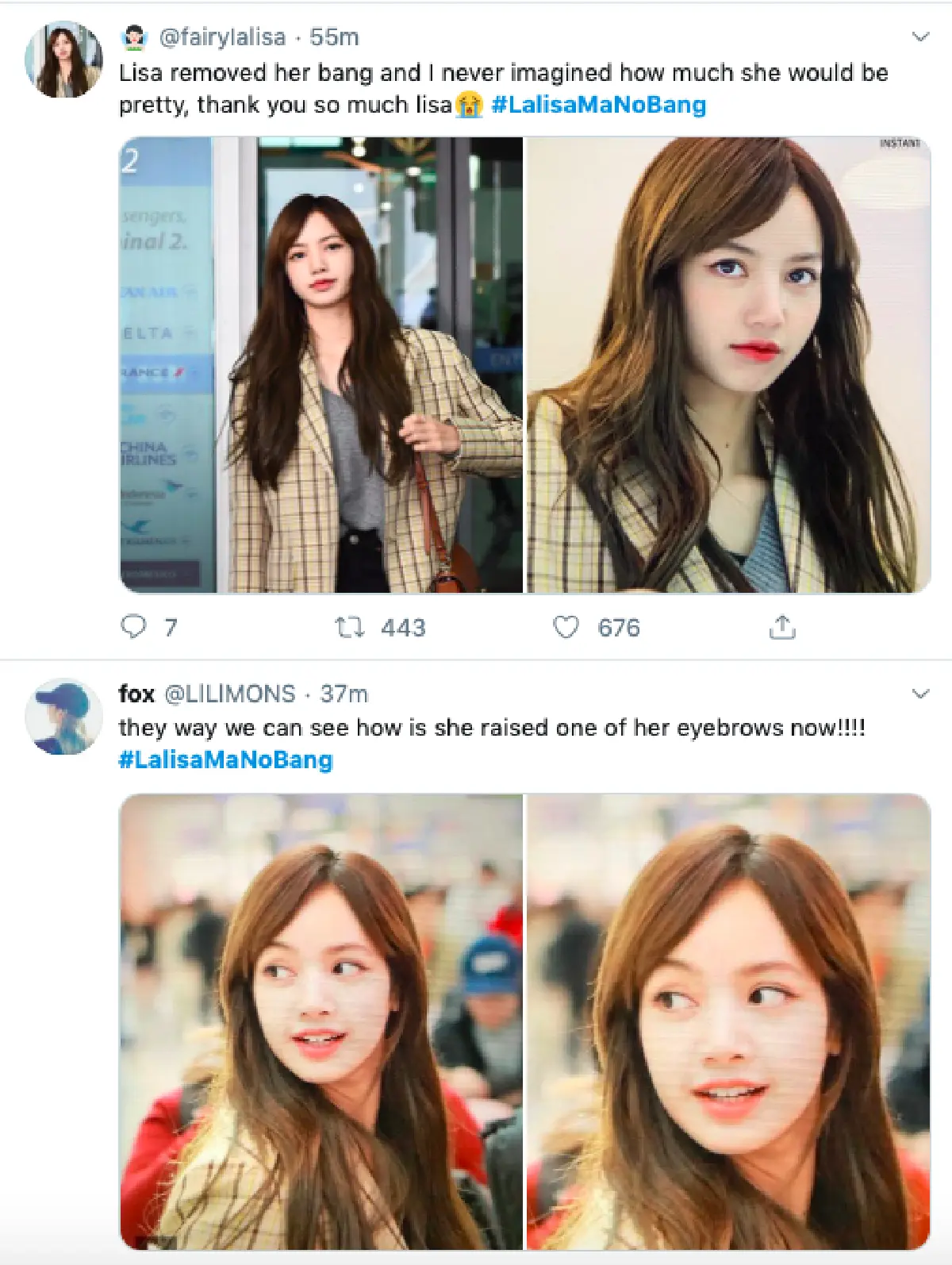 เกินคำว่าปัง! ชาวเน็ตแห่แชร์ภาพ "ลิซ่า Blackpink” แบบไม่มีผมหน้าม้า จนติดเทรนด์ฮิต