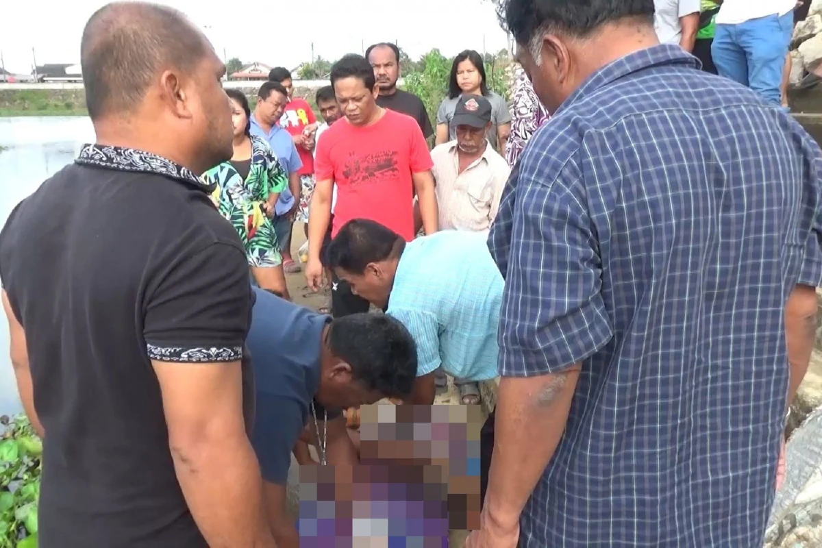 หญิงสูงอายุกระโดดคลองอู่ตะเภาหน้าตลาดนัด สามีงมหาร่างเผยผู้ตายเครียดกินยารักษาตัวมาตลอด