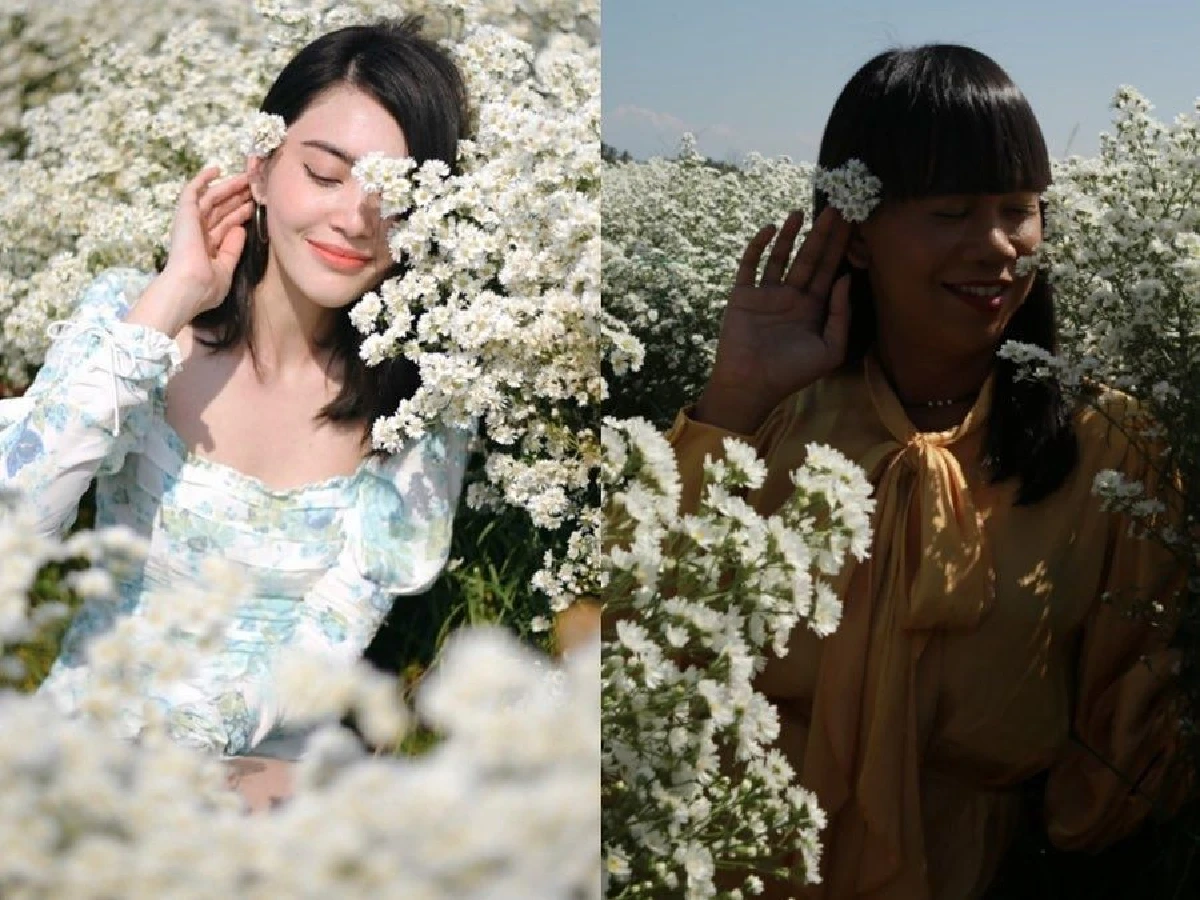 "เจนนี่ ปาหนัน" โพสท่าตามรอยนางเอก "อั้ม-ใหม่-ญาญ่า” ในสวนดอกไม้ที่เชียงใหม่