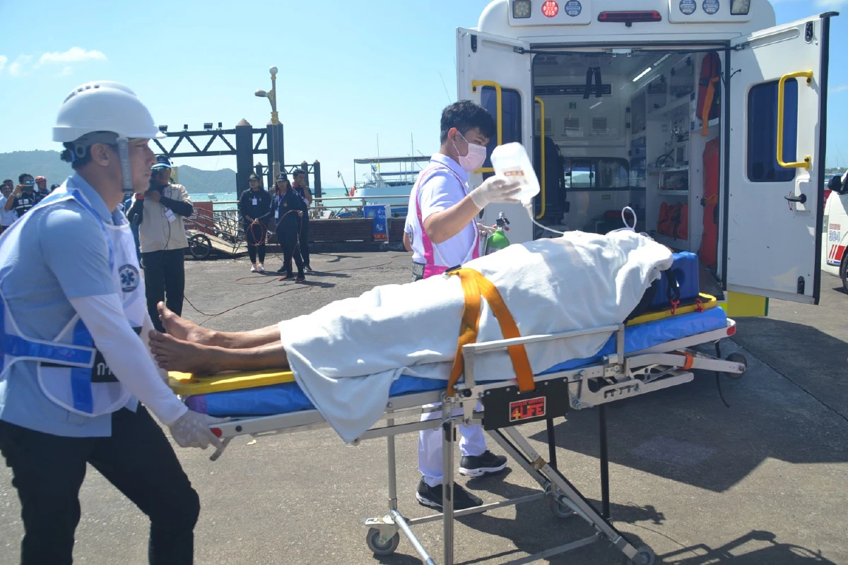 ภูเก็ตเข้ม!ซ้อมแผนดูแลช่วยเหลือนักท่องเที่ยวทางทะเล