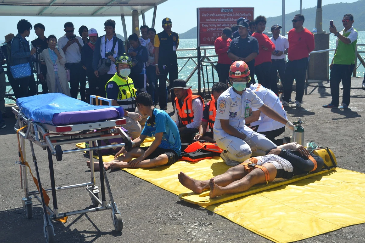 ภูเก็ตเข้ม!ซ้อมแผนดูแลช่วยเหลือนักท่องเที่ยวทางทะเล