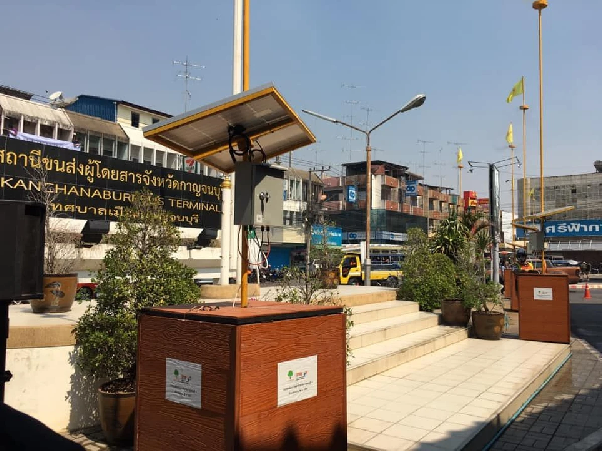 เมืองกาญจน์สู้ฝุ่นพิษ!ติดเครื่องพ่นละอองน้ำลดค่าPM2.5/PM10