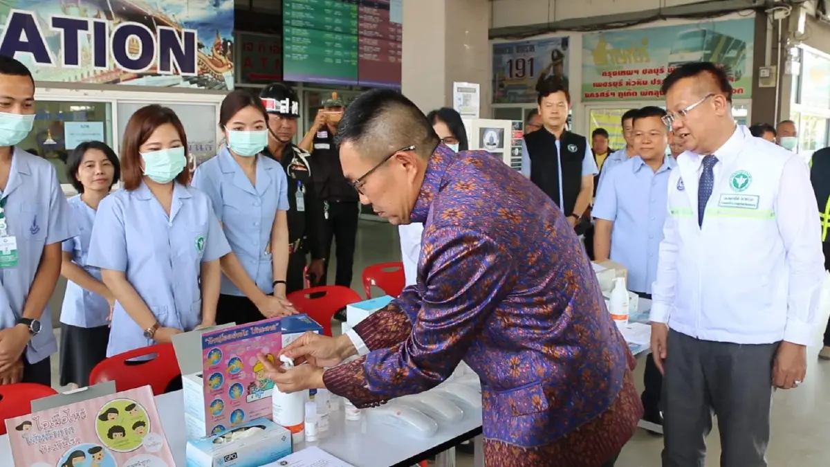 ผู้ว่าฯขอนแก่นคุมเข้มสถานีขนส่งทั้งจังหวัดสกัดไวรัสโคโรนา
