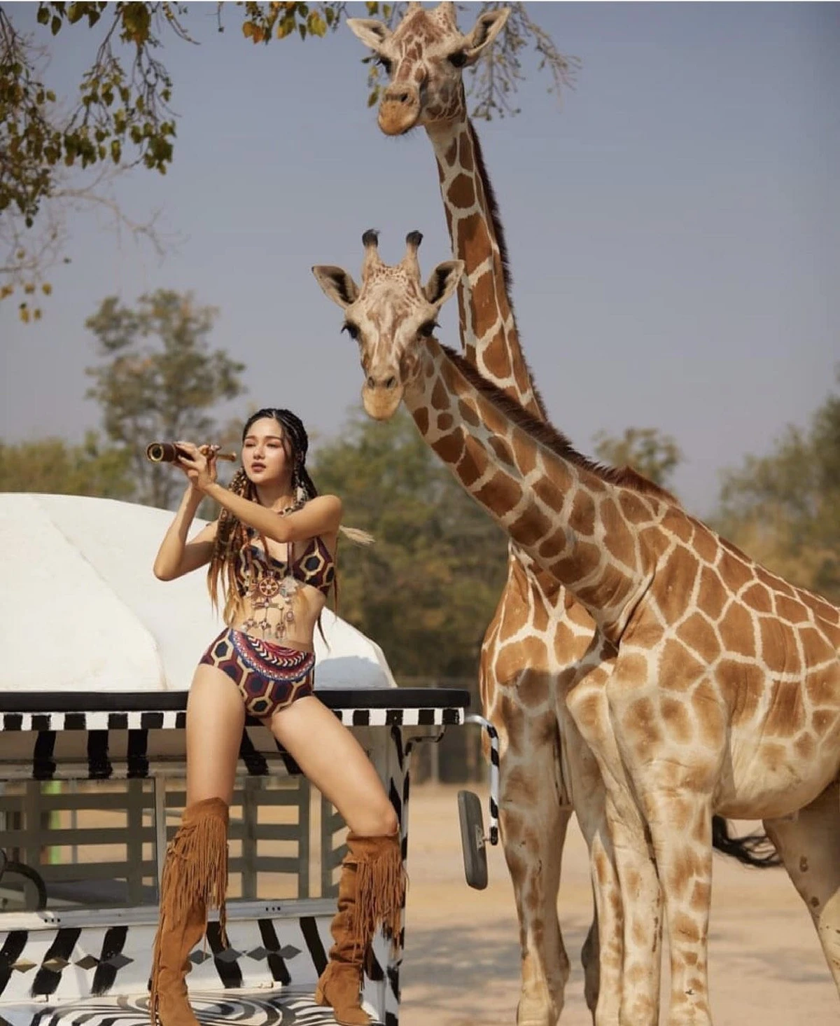 การันตีความแซ่บ! กวาง เดอะเฟซ ถ่ายแบบเซ็กซี่สะเทือนทั้งผืนป่า