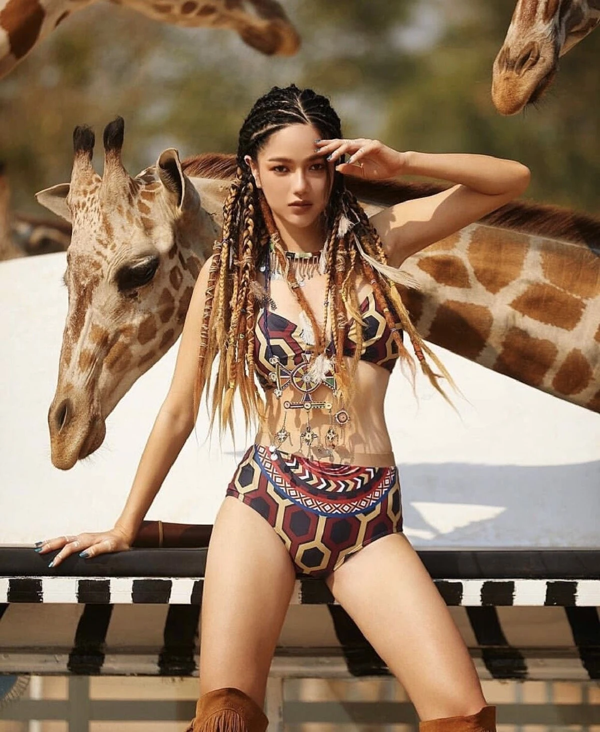 การันตีความแซ่บ! กวาง เดอะเฟซ ถ่ายแบบเซ็กซี่สะเทือนทั้งผืนป่า