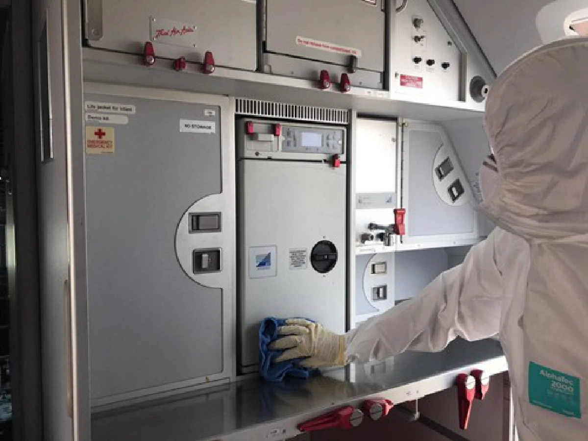 แอร์เอเชียแจงมาตรการคลีนนิ่ง ทันทีที่เที่ยวบินรับคนไทยกลับจากอู่ฮั่นจอดอู่ตะเภา