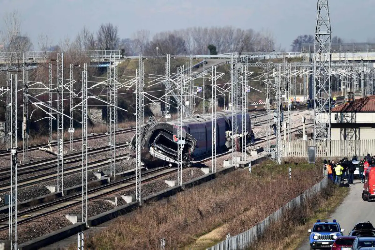 รถไฟความเร็วสูงอิตาลีตกราง พนง.ชีวิต 2 ราย