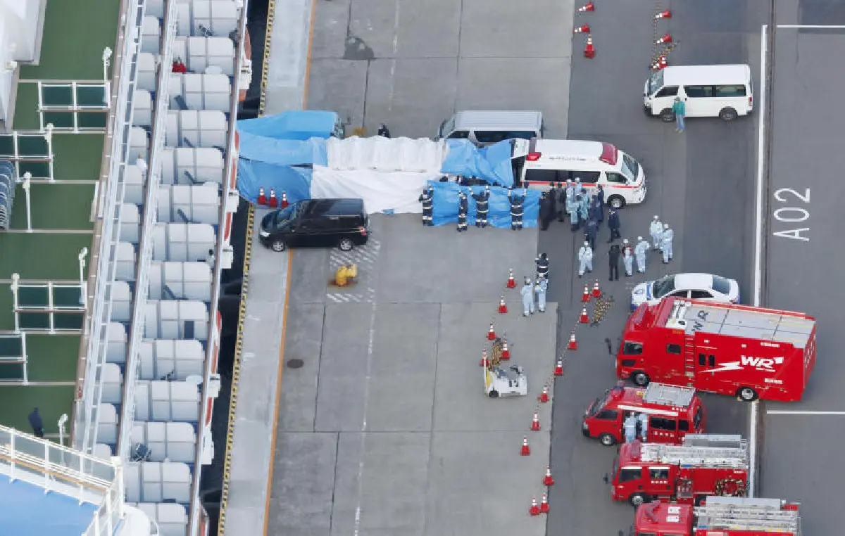 เรือสำราญญี่ปุ่นติดโคโรนาเพิ่ม 41 ราย กักผดส. 3,700 คนห้ามขึ้นฝั่ง 14 วัน