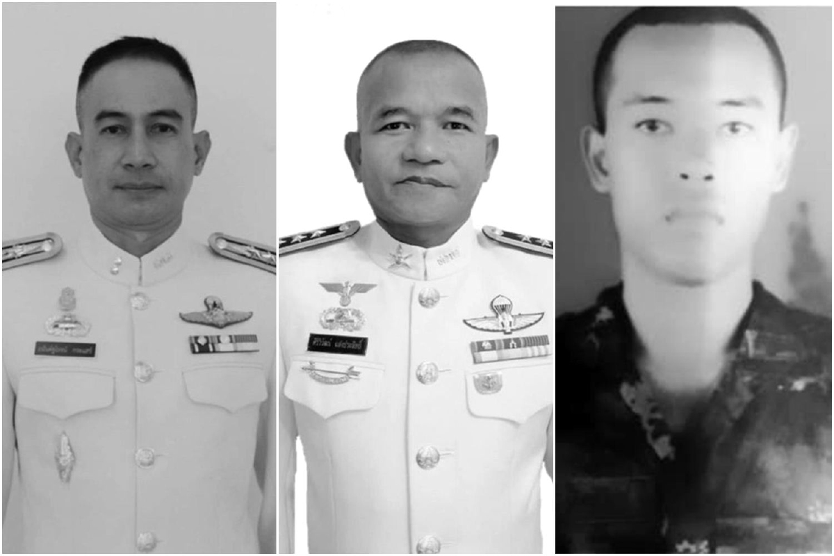 กองทัพเคลื่อนศพ 3 ทหารที่เสียชีวิตจากเหตุกราดยิงไปประกอบพิธี กองทัพเคลื่อนศพ 3 ทหารที่เสียชีวิตจากเหตุกราดยิงไปประกอบพิธี