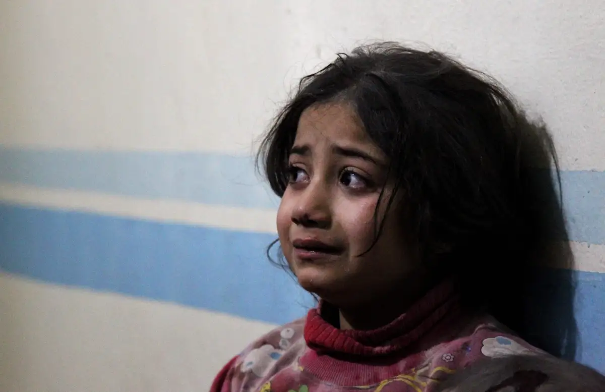 เด็กๆ เหยื่อความรุนแรงในซีเรีย การโจมตีที่อิดลิบพลเรือนดับ12