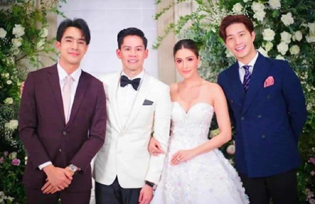 ส่องภาพเหล่าคนดัง-คนบันเทิงจากทุกแวดวงร่วมงานวิวาห์ “กรณ์-ศรีริต้า”