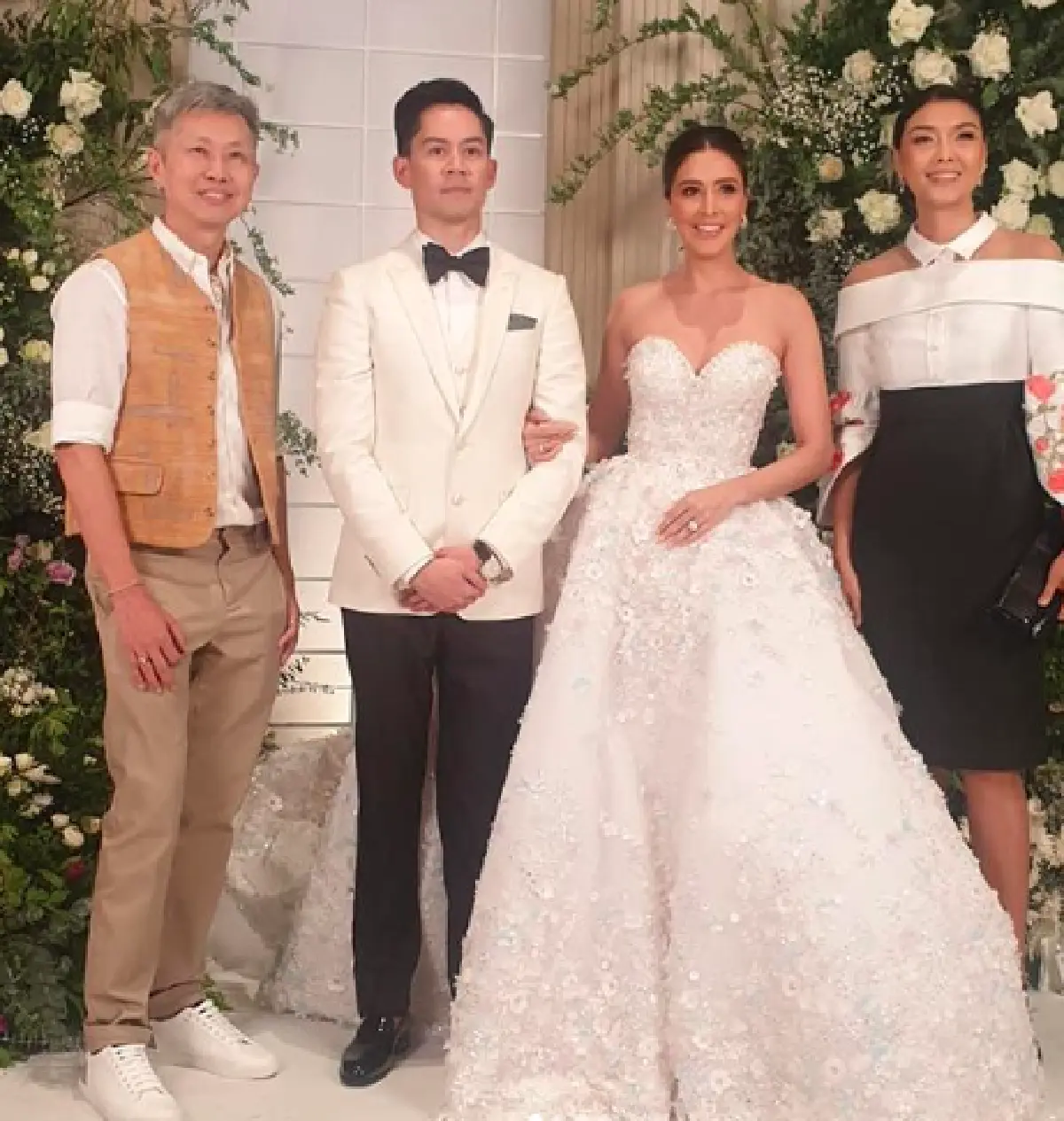 ส่องภาพเหล่าคนดัง-คนบันเทิงจากทุกแวดวงร่วมงานวิวาห์ “กรณ์-ศรีริต้า”