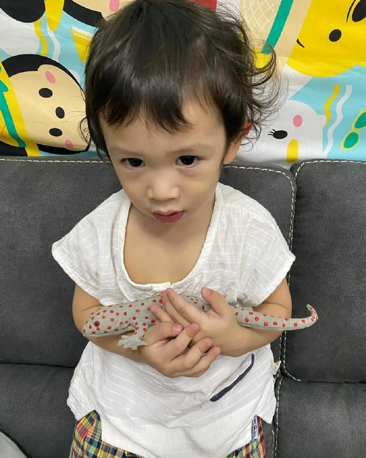 เอ็นดูหนักมาก! "น้องโพธิ์" ติดตุ๊กแกขนาดที่ว่าพกไปด้วยทุกที่