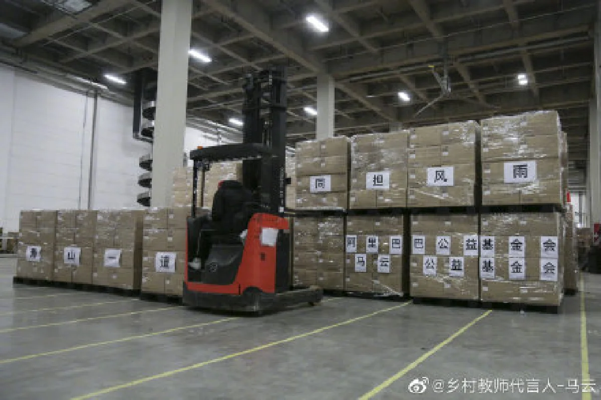 แจ็ค หม่าบริจาคหน้ากากอนามัยล้านชิ้นตอบแทนน้ำใจญี่ปุ่น