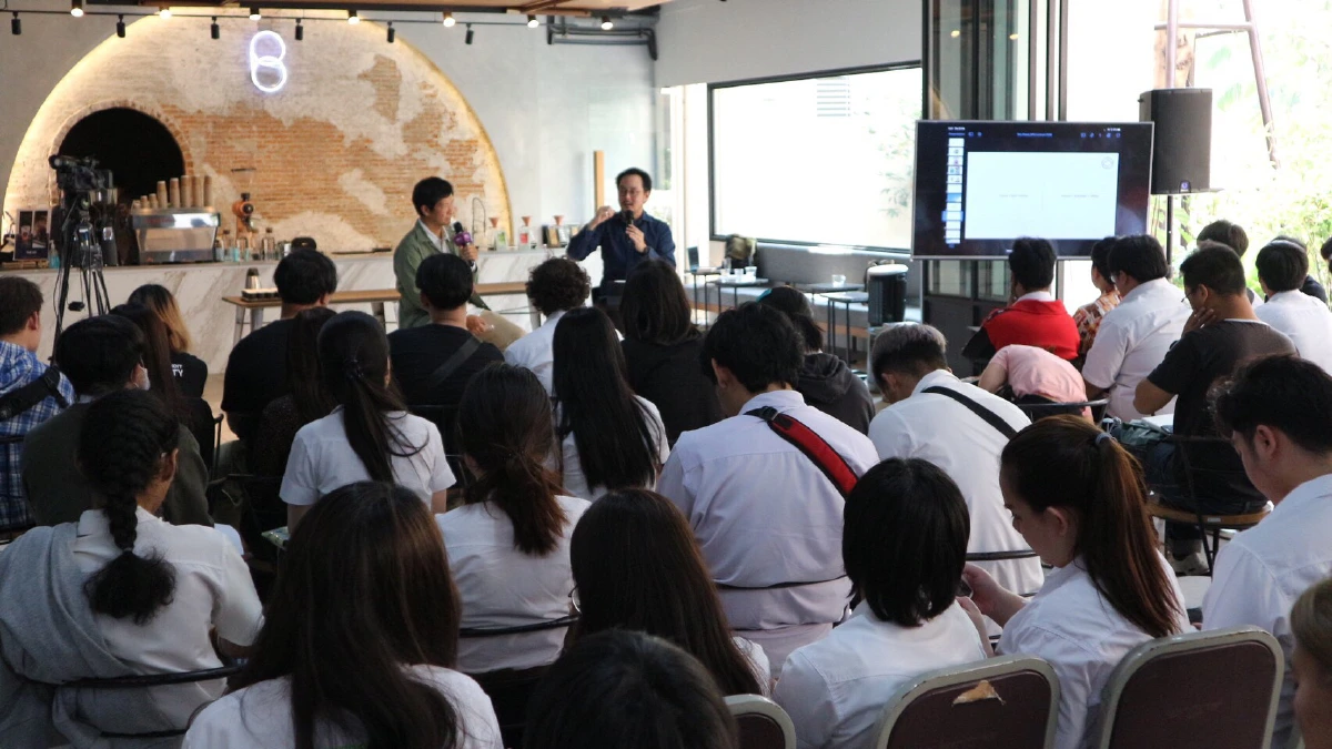 มธบ.จัดเวทีแนะวิธีเล่าเรื่องให้ปังพร้อมสร้างแรงบันดาลใจคอกาแฟ