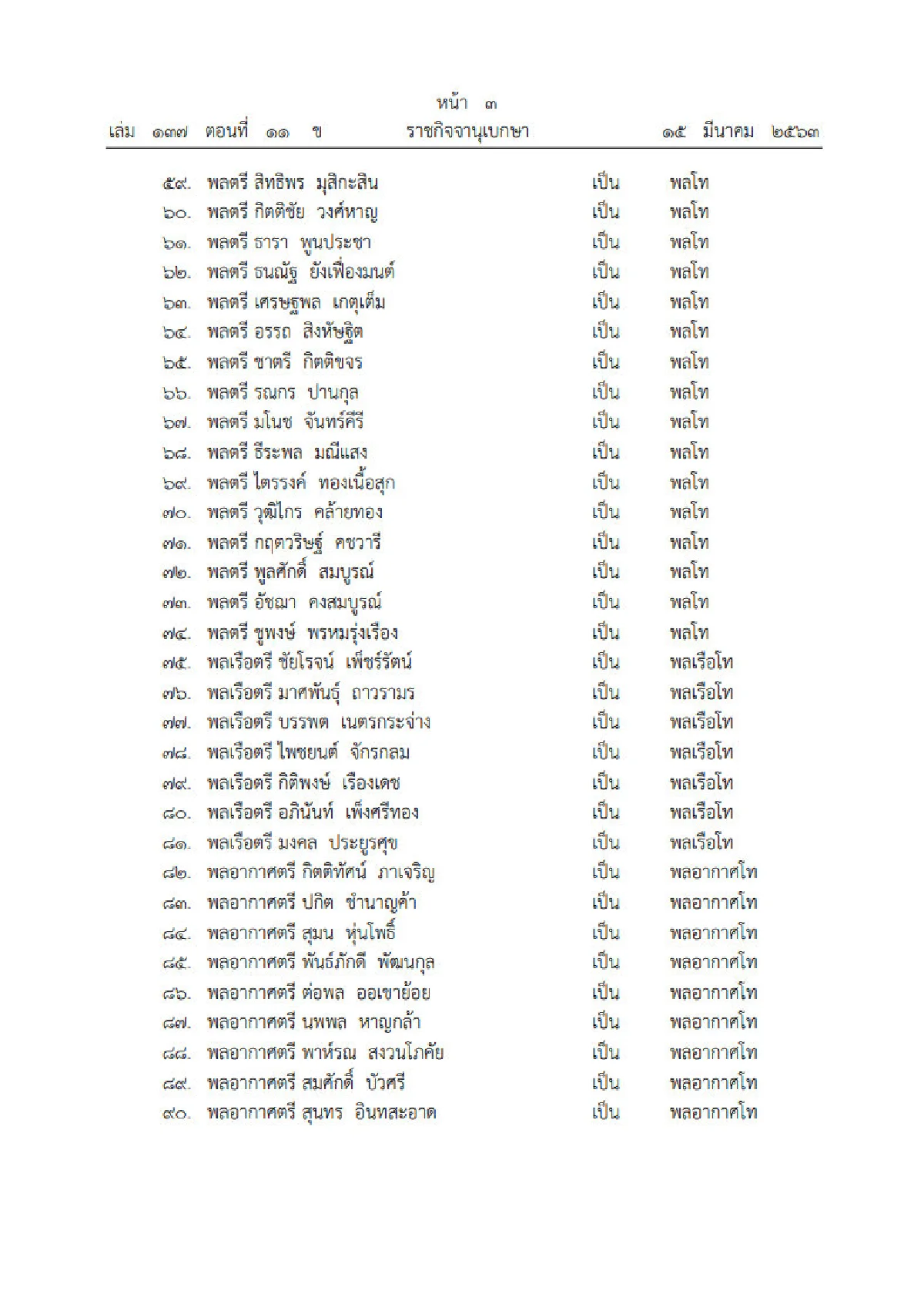 พระราชทานยศ "ทหาร-ตำรวจ 228 นายพล"