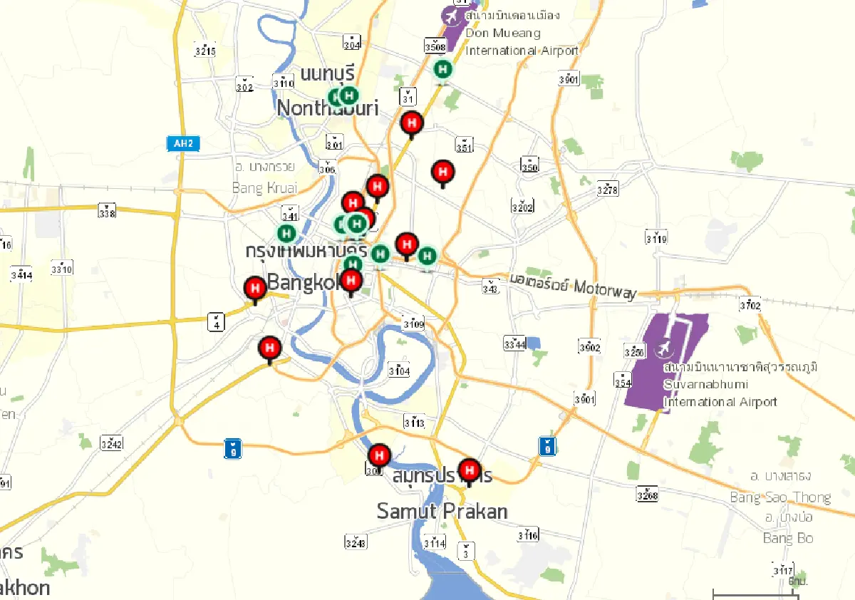 รวมพิกัดสถานที่รับตรวจ COVID-19