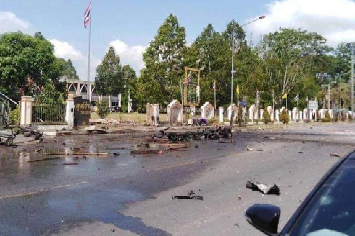 คนร้ายก่อเหตุคาร์บอมบ์ หน้าศอ.บต.ขณะถกแก้โควิด-19 หวังสังหารหมู่