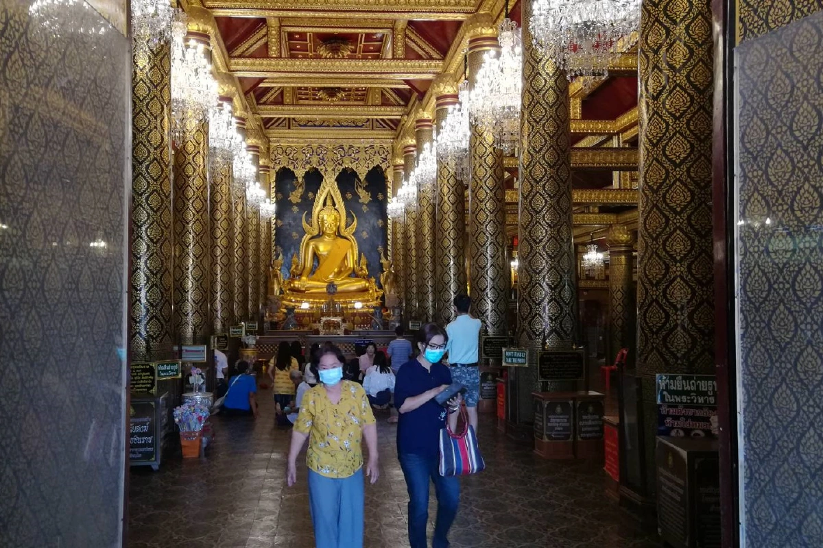 ลดเสี่ยงโควิด-19 วัดใหญ่ปรับเวลาเปิดปิดวิหารหลวงพ่อพระพุทธชินราช