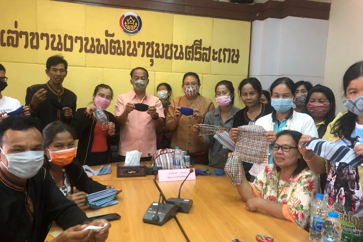 กรมการพัฒนาชุมชนผลิตหน้ากากผ้ากว่า1.7ล้านชิ้นสู้โควิด-19