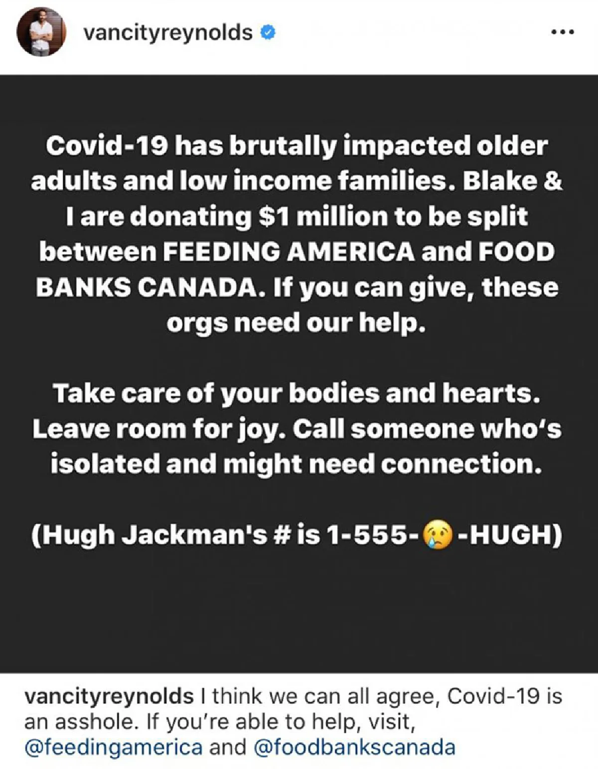  “Ryan Reynolds-Blake Lively” บริจาคเงิน 32 ล้าน ช่วยเหลือผู้ได้รับผลกระทบ COVID-19